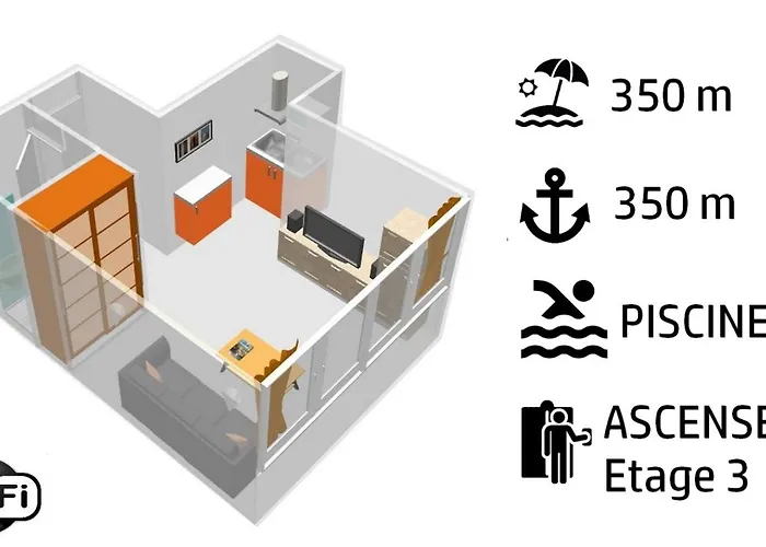 Proche Port Et Plages, Piscine Apartment *